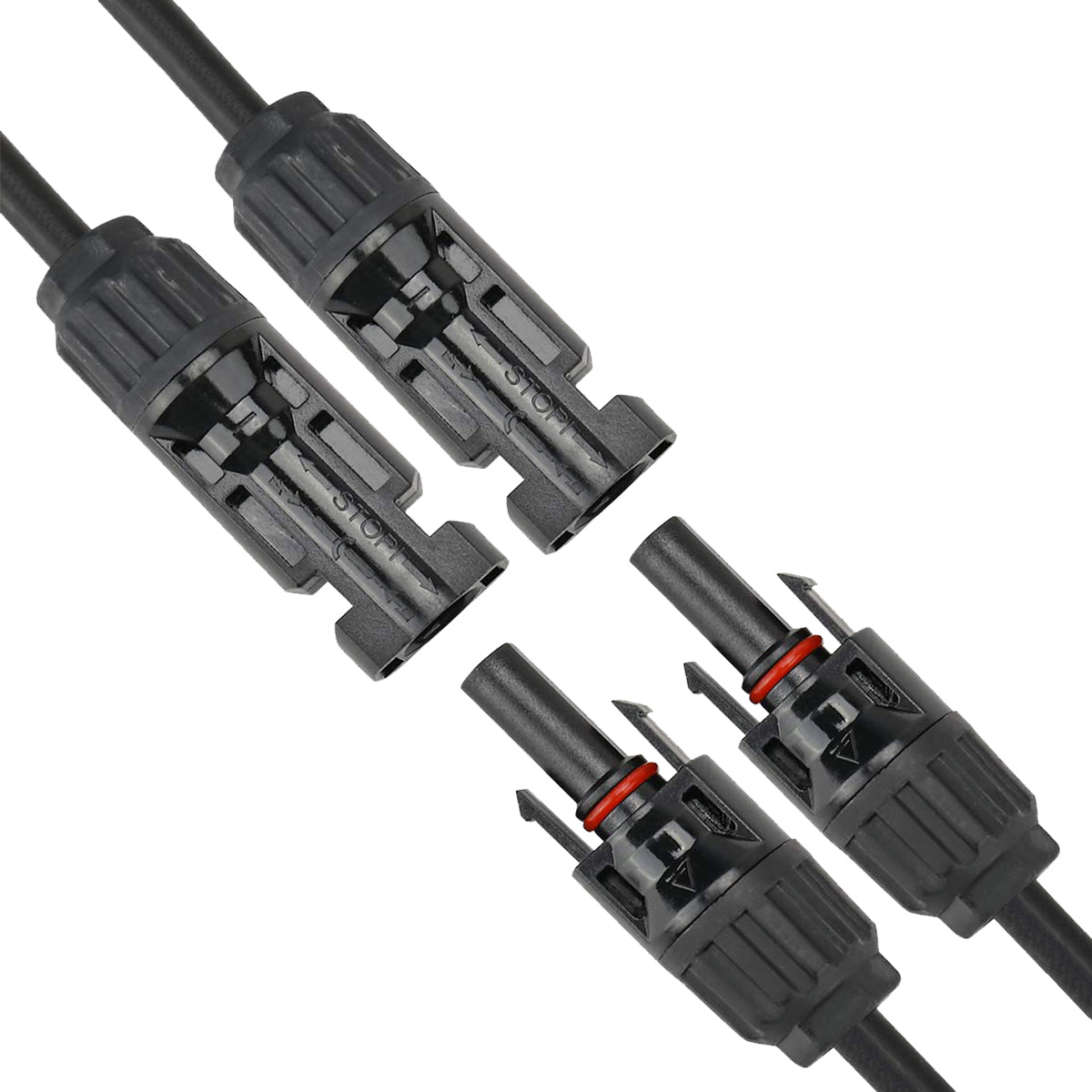 MC4 adaptateur Y-branch, connecteurs M/M/F et F/F/M, pour câble solaire